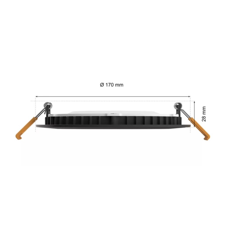 Philips - LED RGBW Zatemnitvena kopalniška vgradna svetilka Hue SLIM LED/12W/230V IP44 2200-6500K