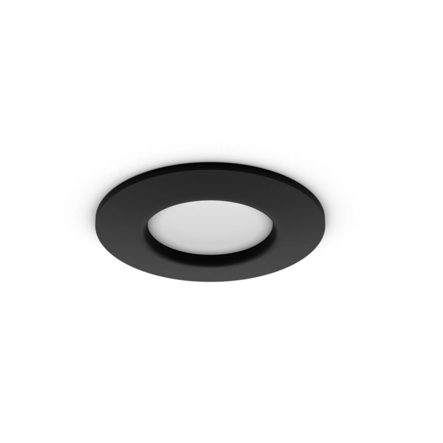 Philips - LED RGBW Zatemnitvena kopalniška vgradna svetilka Hue SLIM LED/8,3W/230V 2000-6500K IP44 črna