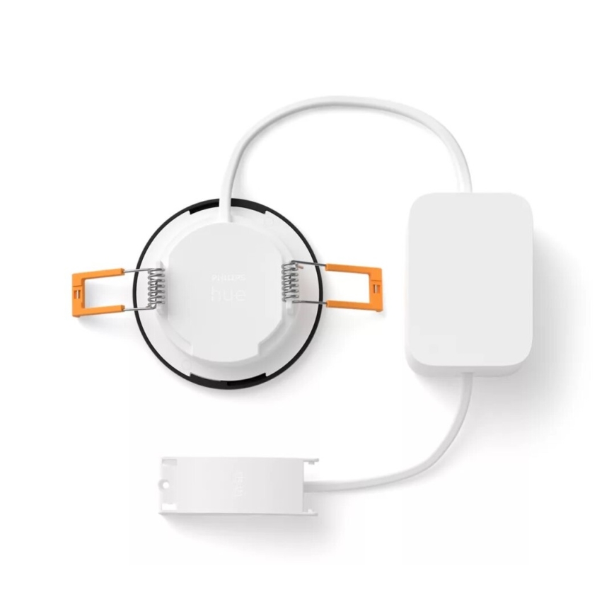 Philips - LED RGBW Zatemnitvena kopalniška vgradna svetilka Hue SLIM LED/8,3W/230V 2000-6500K IP44 črna