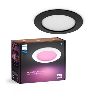 Philips - LED RGBW Zatemnitvena kopalniška vgradna svetilka Hue SLIM LED/12W/230V IP44 2200-6500K