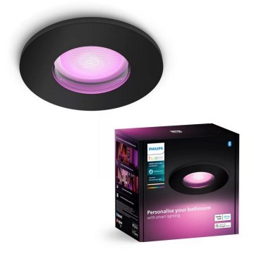 Philips - LED RGBW Zatemnitvena kopalniška vgradna svetilka Hue XAMENTO 1xGU10/4,2W/230V 2000-6500K IP44