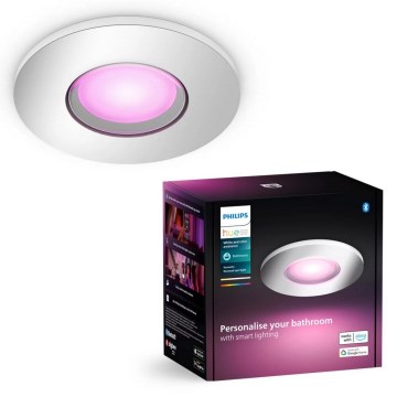 Philips - LED RGBW Zatemnitvena kopalniška vgradna svetilka Hue XAMENTO 1xGU10/4,2W/230V 2000-6500K IP44