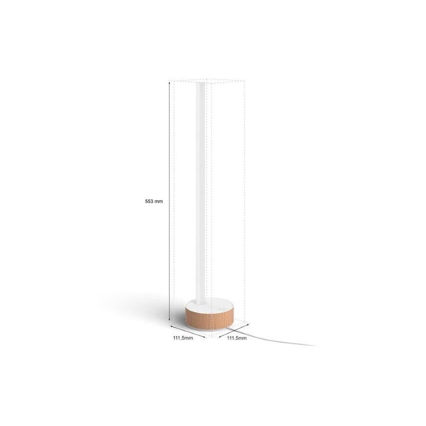 Philips - LED RGBW Zatemnitvena namizna svetilka Hue SIGNE LED/11,8W/230V 2000-6500K