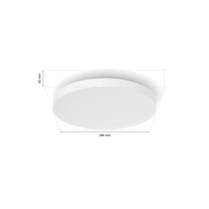 Philips - LED RGBW Zatemnitvena stropna svetilka Hue DATURA LED/48W/230V 2000-6500K