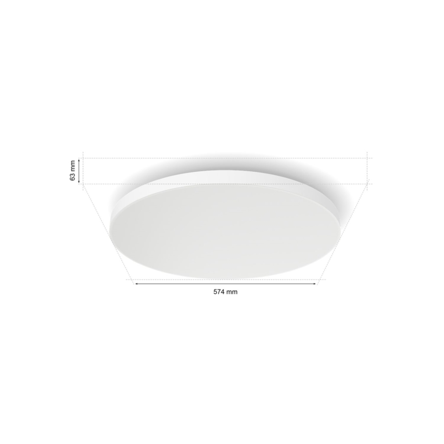 Philips - LED RGBW Zatemnitvena stropna svetilka Hue DATURA LED/67W/230V 2000-6500K