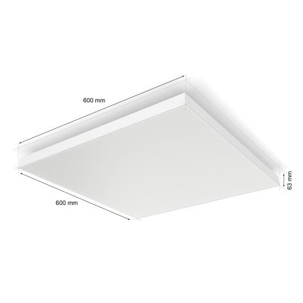 Philips - LED RGBW Zatemnitvena stropna svetilka Hue DATURA LED/67W/230V 2000-6500K