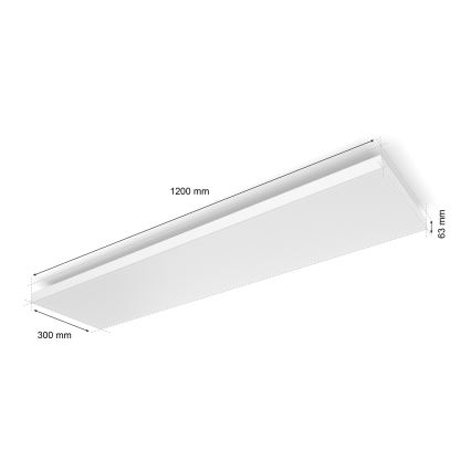 Philips - LED RGBW Zatemnitvena stropna svetilka Hue DATURA LED/67W/230V 2000-6500K