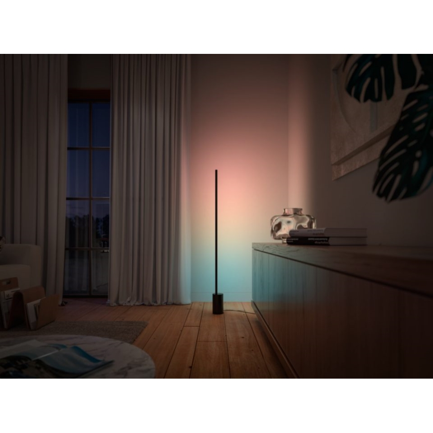 Philips - LED RGBW Zatemnitvena talna svetilka Hue SIGNE LED/29W/230V 2000-6500K črna