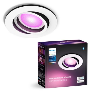 Philips - LED RGBW Zatemnitvena vgradna svetilka Hue CENTURA 1xGU10/4,2W/230V 2000-6500K