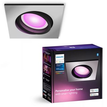 Philips - LED RGBW Zatemnitvena vgradna svetilka Hue CENTURA 1xGU10/4,2W/230V 2000-6500K