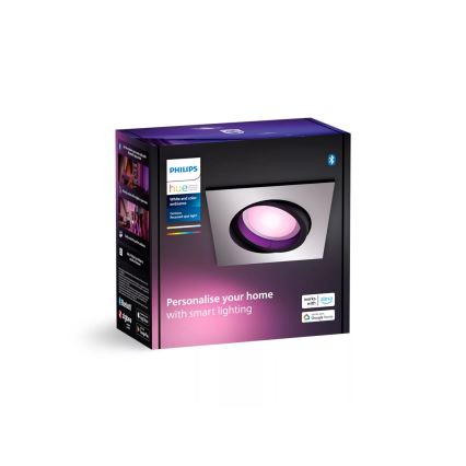Philips - LED RGBW Zatemnitvena vgradna svetilka Hue CENTURA 1xGU10/4,2W/230V 2000-6500K