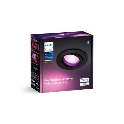 Philips - LED RGBW Zatemnitvena vgradna svetilka Hue CENTURA 1xGU10/4,2W/230V 2000-6500K