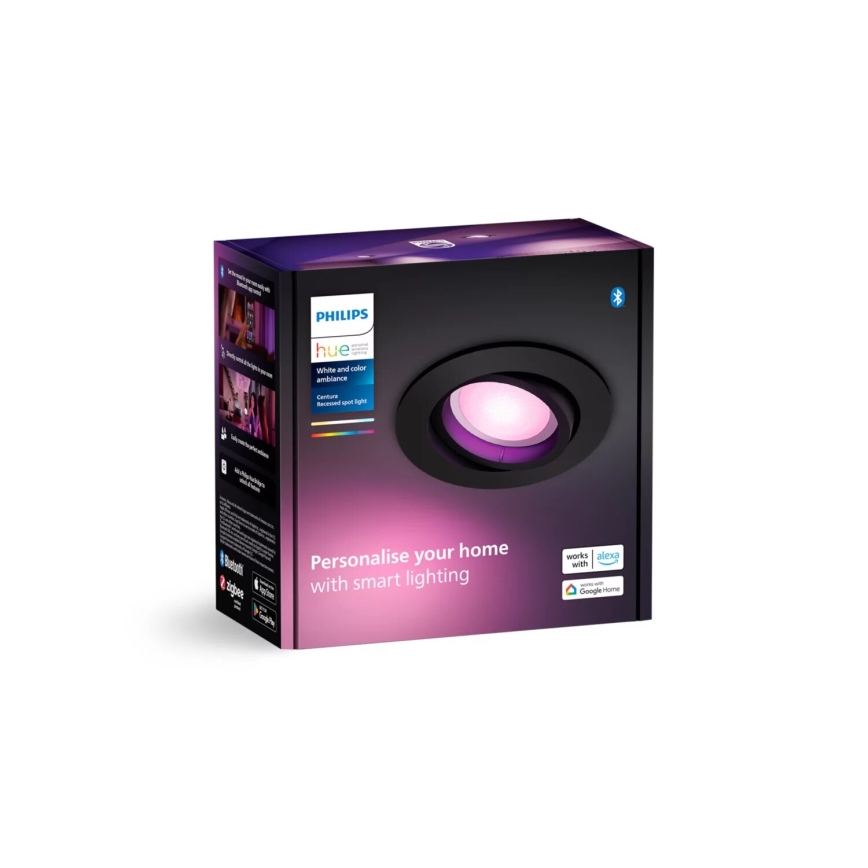 Philips - LED RGBW Zatemnitvena vgradna svetilka Hue CENTURA 1xGU10/4,2W/230V 2000-6500K