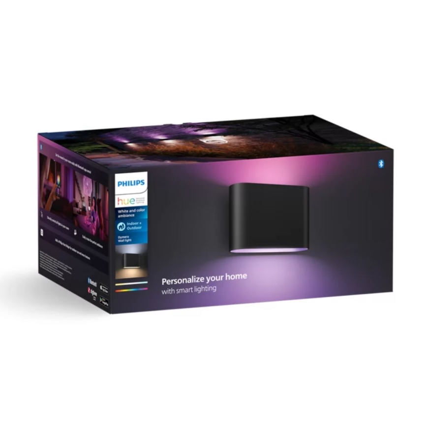 Philips - LED RGBW Zatemnitvena zunanja stenska svetilka Hue DYMERA 2xLED/10,2W/230V 2000-6500K IP44