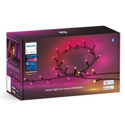 Philips - LED RGBW Zatemnitvena zunanja veriga HUE WHITE AND COLOR AMBIANCE 250xLED 24,4 m 2000-6500K IP54