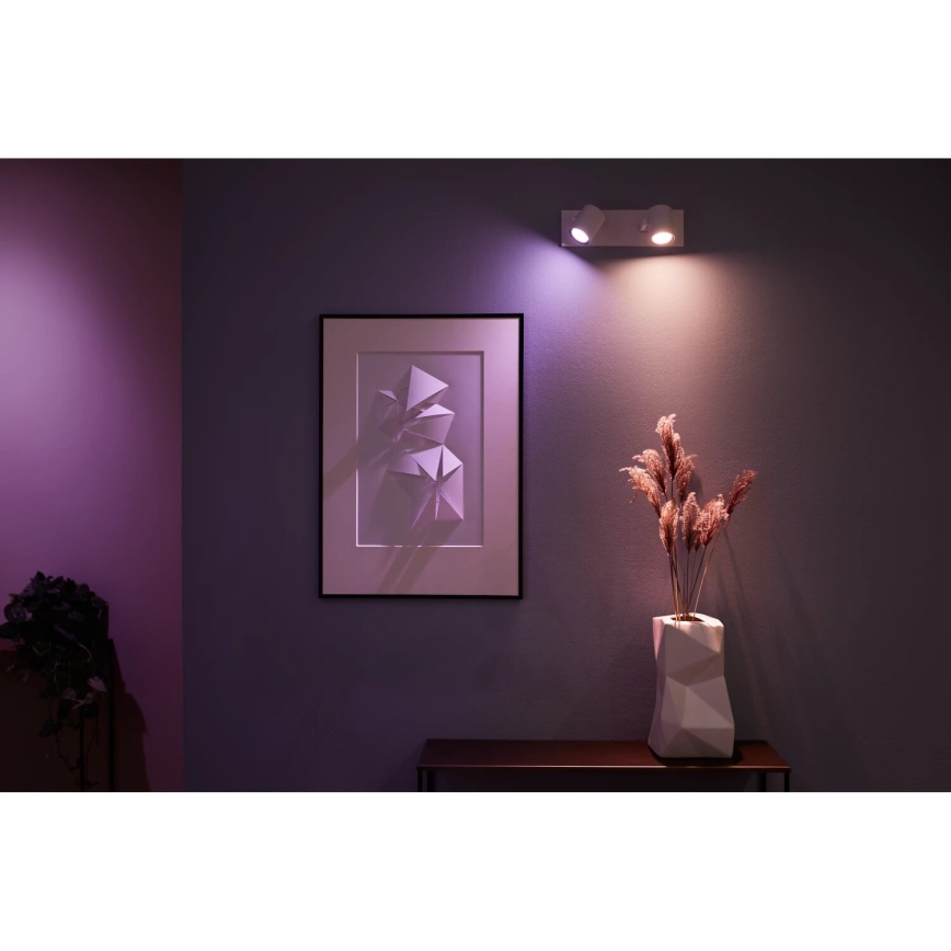 Philips - LED RGBW Zatemnitveni reflektor Hue ARGENTA 2xGU10/4,2W/230V 2000-6500K