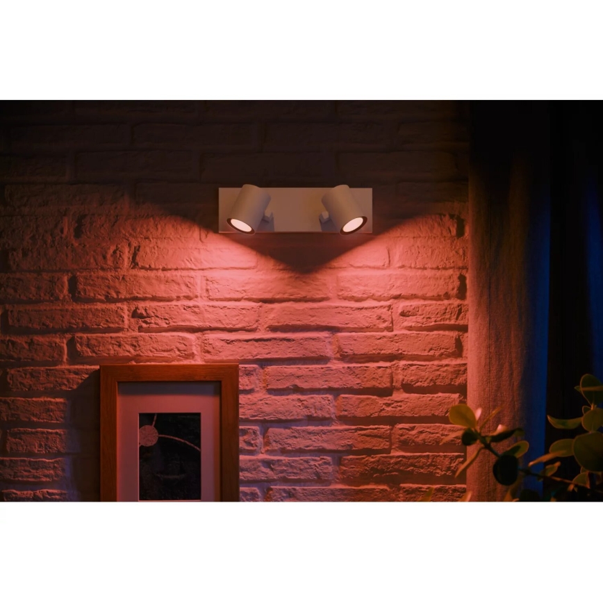 Philips - LED RGBW Zatemnitveni reflektor Hue ARGENTA 2xGU10/4,2W/230V 2000-6500K