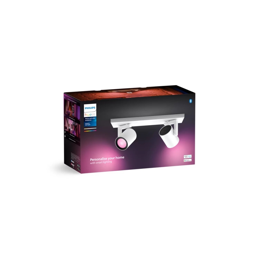 Philips - LED RGBW Zatemnitveni reflektor Hue ARGENTA 2xGU10/4,2W/230V 2000-6500K