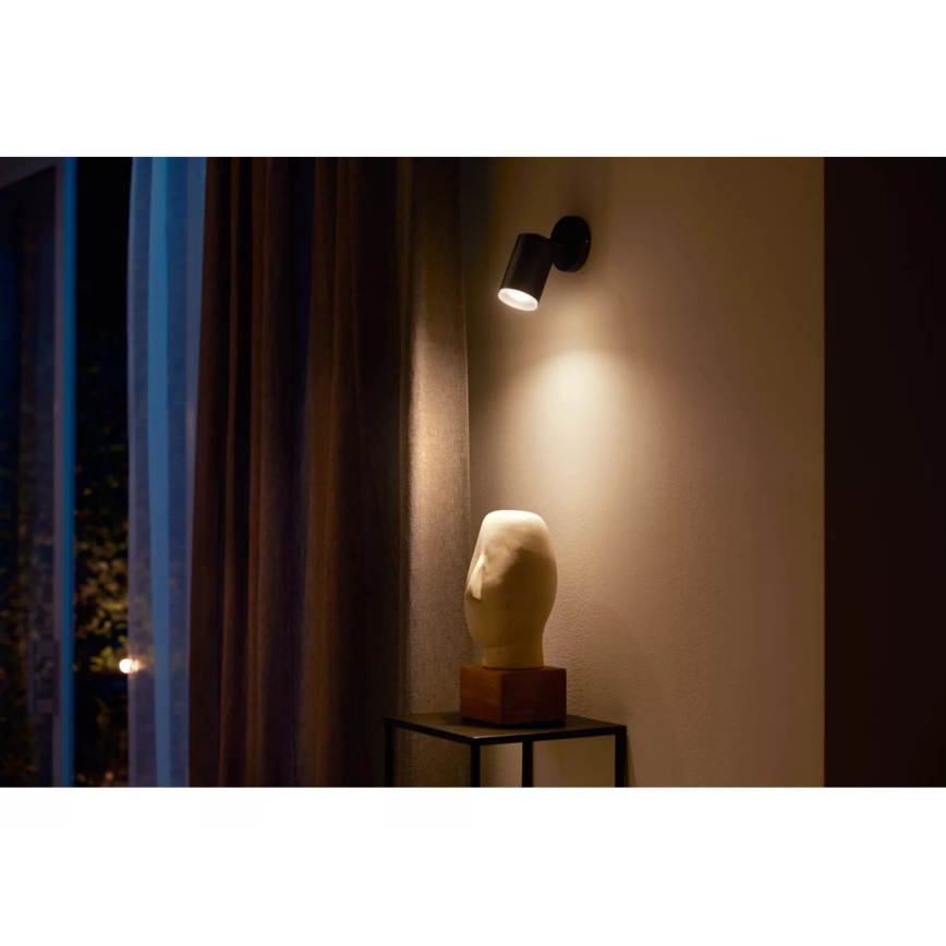 Philips - LED RGBW Zatemnitveni reflektor Hue FUGATO 1xGU10/4,2W/230V 2000-6500K črna