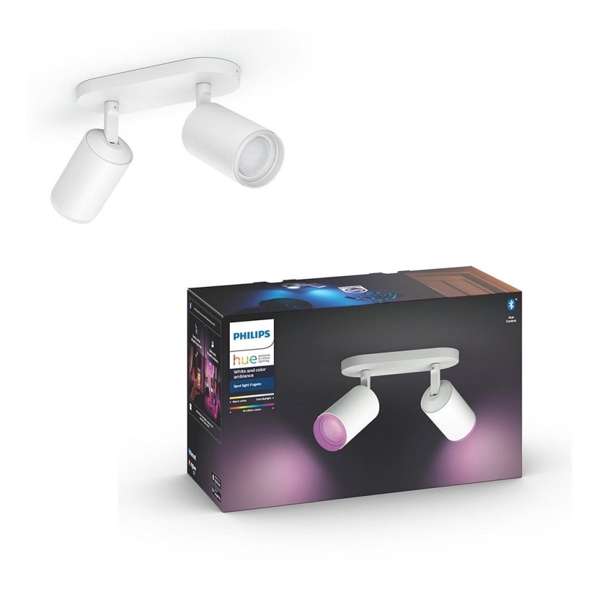 Philips - LED RGBW Zatemnitveni reflektor Hue FUGATO 2xGU10/5,7W/230V