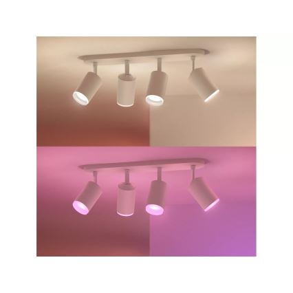 Philips - LED RGBW Zatemnitveni reflektor Hue FUGATO 4xGU10/4,2W/230V 2000-6500K bela
