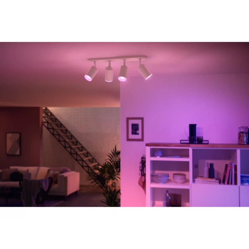 Philips - LED RGBW Zatemnitveni reflektor Hue FUGATO 4xGU10/4,2W/230V 2000-6500K bela