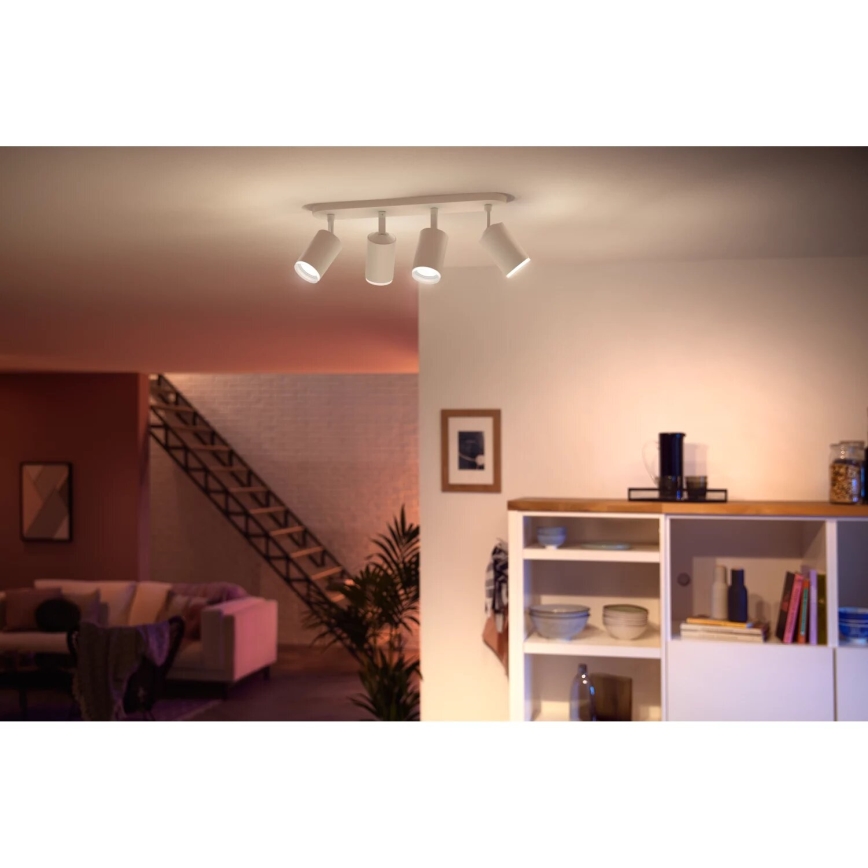 Philips - LED RGBW Zatemnitveni reflektor Hue FUGATO 4xGU10/4,2W/230V 2000-6500K bela