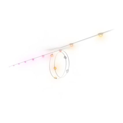 Philips - LED RGBW Podaljšljiv zatemljiv zunanji niz luči Hue FESTAVIA 16xLED 9m 1000-20000K IP65