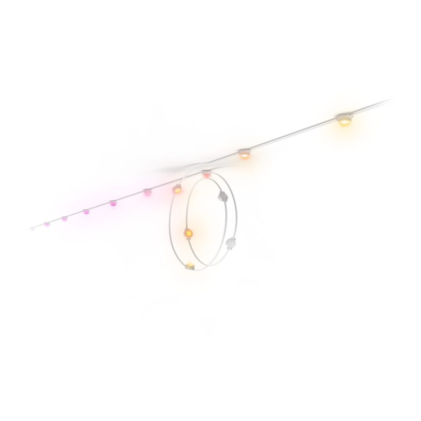 Philips - LED RGBW Podaljšljiv zatemljiv zunanji niz luči Hue FESTAVIA 16xLED 9m 1000-20000K IP65