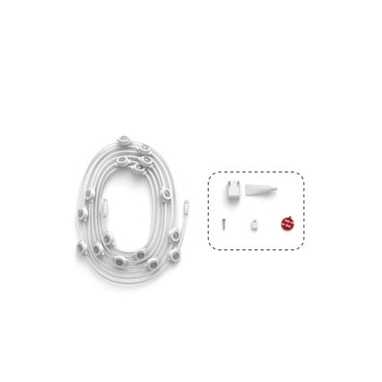 Philips - LED RGBW Podaljšljiv zatemljiv zunanji niz luči Hue FESTAVIA 16xLED 9m 1000-20000K IP65