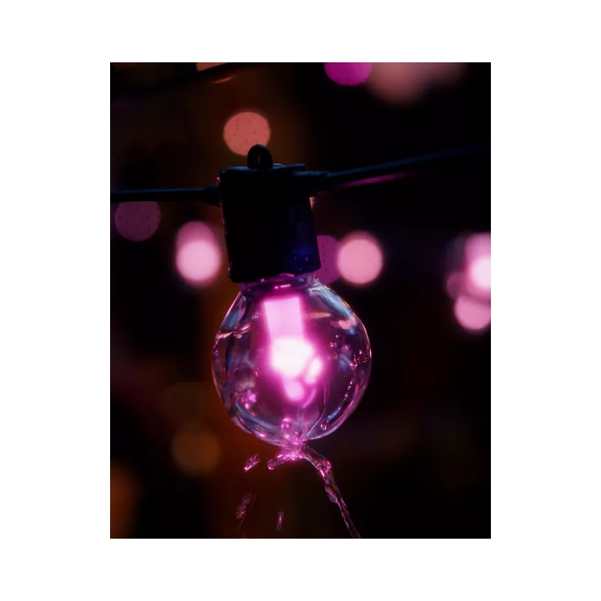 Philips - LED RGBW zatemljiv podaljšni zunanji niz Hue FESTAVIA 20 × LED 14 m IP65