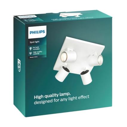 Philips - LED RGBW zatemnjiva točkovna svetilka RUNNER 4xGU10/6,5W/230V 2700-6500K bela