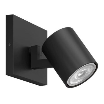 Philips - LED RGBW zatemnjivo točkovno svetilo RUNNER 1xGU10/6,5W/230V 2700-6500K črna