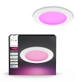 Philips - LED RGBW zatemnljivo kopalniško vgradno stropno svetilo Hue SLIM LED/12W/230V 1000-20000K bela IP44
