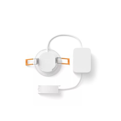 Philips - LED RGBW zatemnljivo stropno vgradno svetilo za kopalnico Hue SLIM LED/8,3W/230V 1000-20000K bela IP44