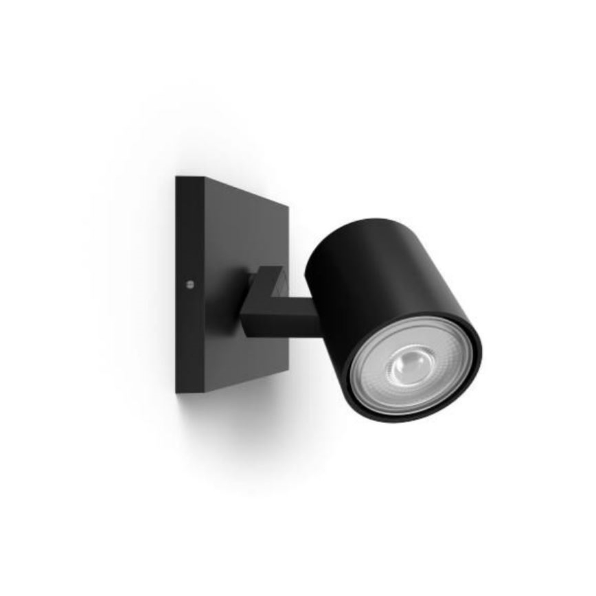 Philips - LED RGBW zatemnjivo točkovno svetilo RUNNER 1xGU10/6,5W/230V 2700-6500K črna