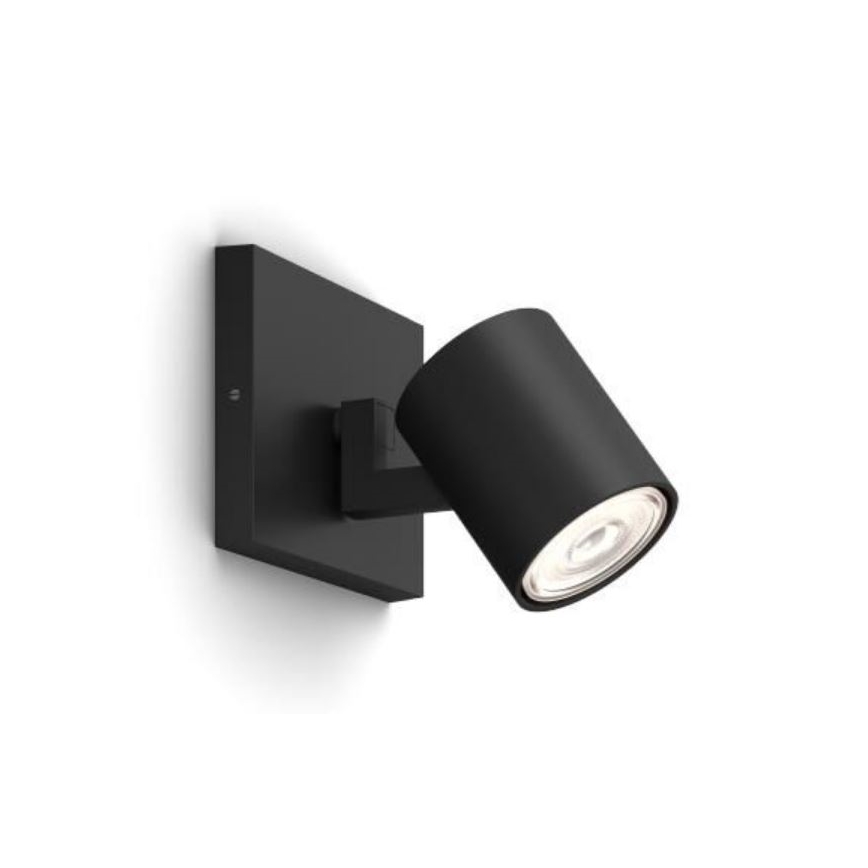 Philips - LED RGBW zatemnjivo točkovno svetilo RUNNER 1xGU10/6,5W/230V 2700-6500K črna