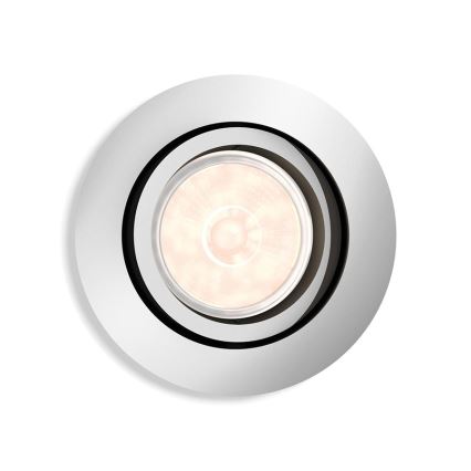 Philips - LED RGBW vgradna stropna svetilka DONEGAL 1xGU10/4,8W/230V + daljinski upravljalnik (z možnostjo zatemnitve)