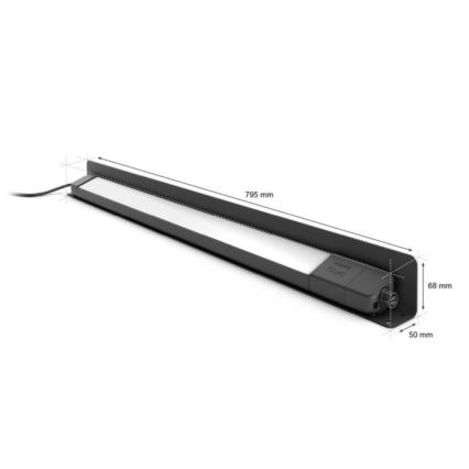 Philips - LED RGBW Zunanja svetilka Hue White in Color Ambiance LED/20W/24V IP65
