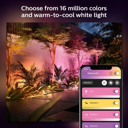 Philips - LED RGBW Zunanja svetilka Hue White in Color Ambiance LED/20W/24V IP65