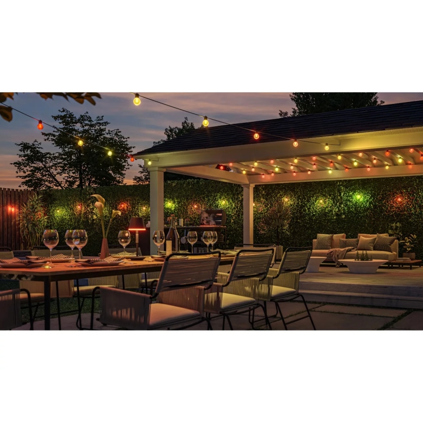 Philips - LED RGBW zunanji niz Hue FESTAVIA z možnostjo zatemnitve, 20 LED, 14 m, IP65