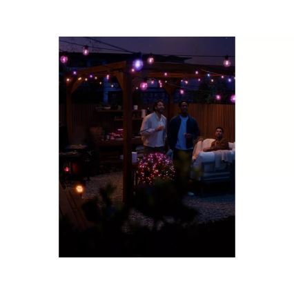 Philips - LED RGBW zunanji niz Hue FESTAVIA z možnostjo zatemnitve, 20 LED, 14 m, IP65