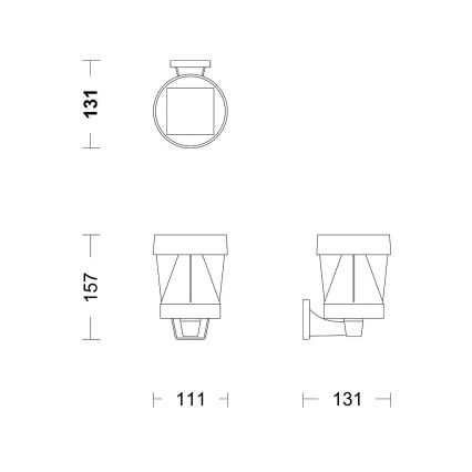 Philips - LED Solarna stenska svetilka AVERY LED/1,8W/3,7V 2700K IP44