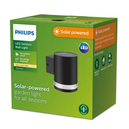 Philips - LED Solarna stenska svetilka FYCE LED/1,5W/3,7V 1200 mAh IP44