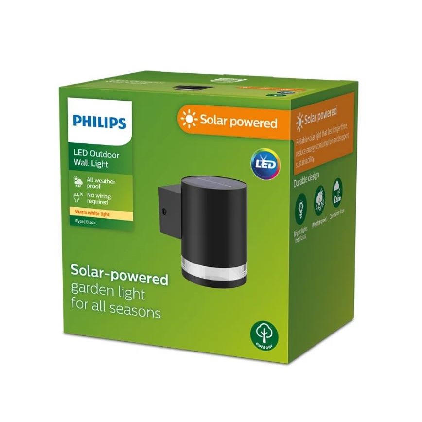Philips - LED Solarna stenska svetilka FYCE LED/1,5W/3,7V 1200 mAh IP44