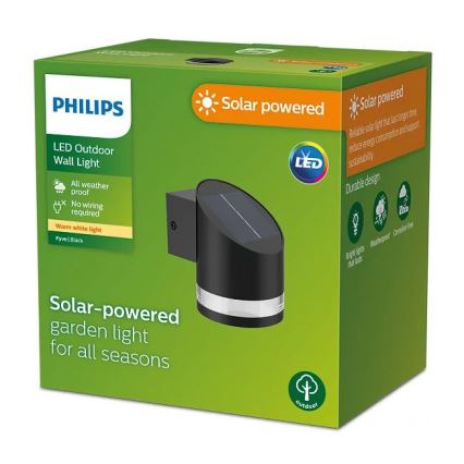 Philips - LED Solarna stenska svetilka FYCE LED/1,5W/3,7V 1200 mAh IP44