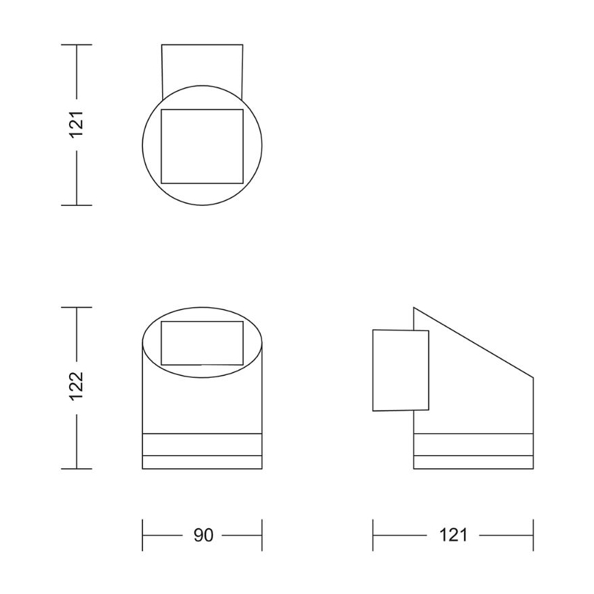 Philips - LED Solarna stenska svetilka FYCE LED/1,5W/3,7V 1200 mAh IP44