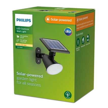 Philips - LED Solarna stenska svetilka JIVIX LED/1,4W/3,7V IP44