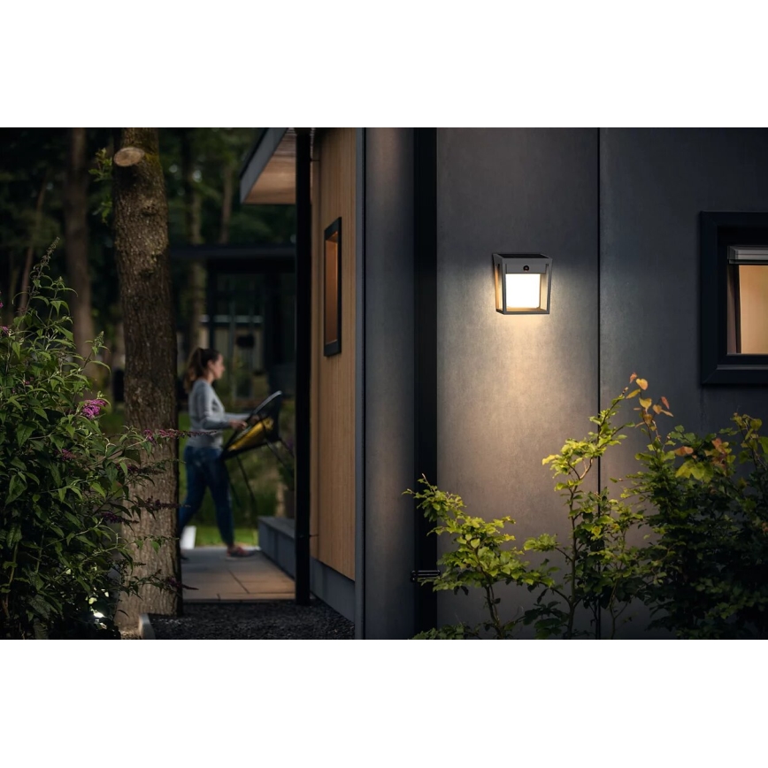 Philips - LED Solarna stenska svetilka s senzorjem BLAISE LED/1,5W/3,7V 2600 mAh 3000K IP44
