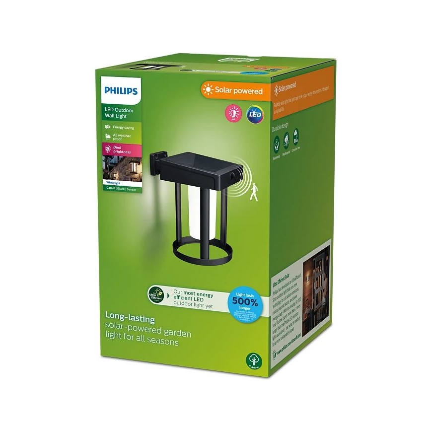 Philips - LED Solarna stenska svetilka s senzorjem CAMILL LED/1,4W/3,7V IP44